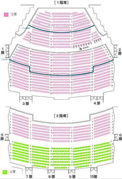 ホクト文化ホール（長野県県民文化会館）_座席表